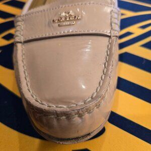 Coach Tan Patent Leather Loafers Women Size 9B